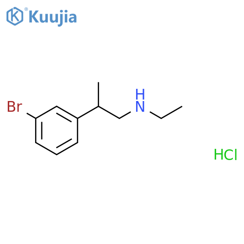 2-(3-bromophenyl)propyl(ethyl)amine hydrochloride structure