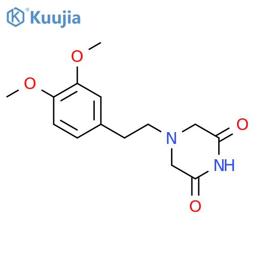 2,6-Piperazinedione,4-[2-(3,4-dimethoxyphenyl)ethyl]- structure