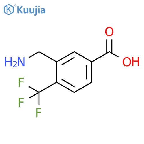 Benzoic acid, 3-(aminomethyl)-4-(trifluoromethyl)- structure