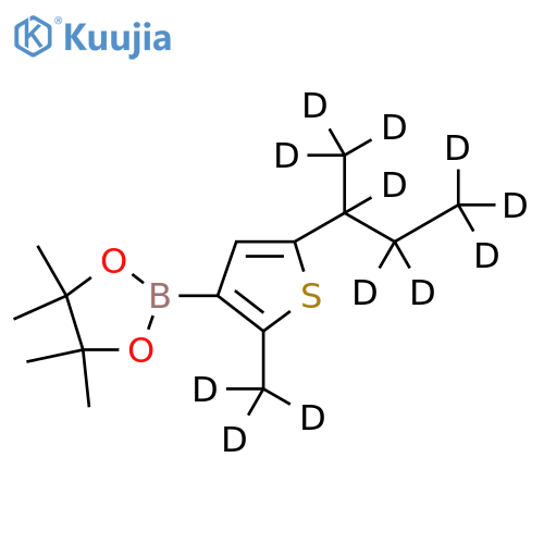[2-Methyl-5-(sec-butyl)-d12]-thiophene-3-boronic acid pinacol ester structure