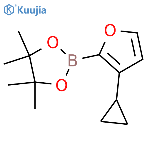 3-Cyclopropylfuran-2-boronic acid pinacol ester structure