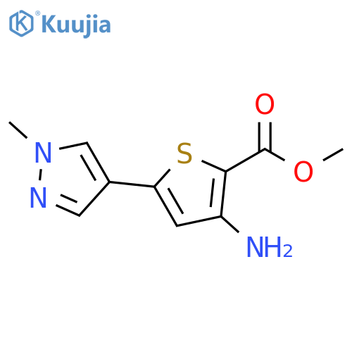 methyl 3-amino-5-(1-methyl-1h-pyrazol-4-yl)thiophene-2-carboxylate structure