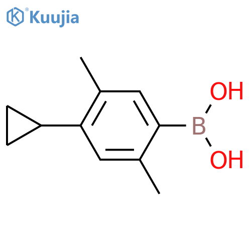 2,5-Dimethyl-4-cyclopropylphenylboronic acid structure