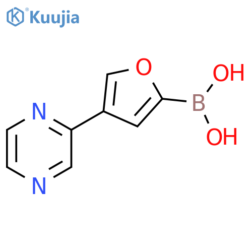 4-(Pyrazin-2-yl)furan-2-boronic acid structure