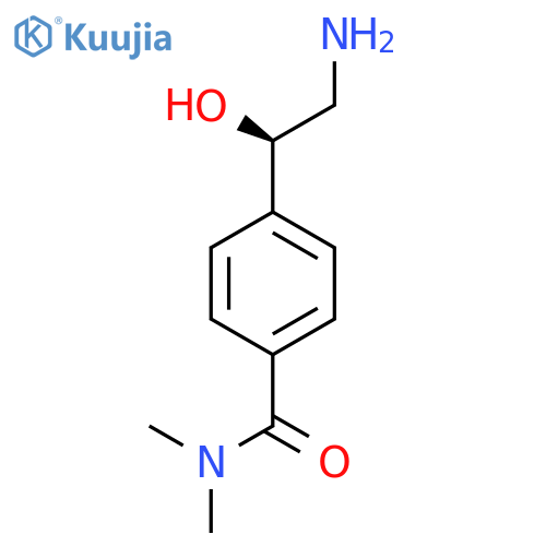 4-(1R)-2-amino-1-hydroxyethyl-N,N-dimethylbenzamide structure