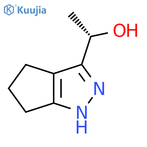 (1S)-1-{1H,4H,5H,6H-cyclopentacpyrazol-3-yl}ethan-1-ol structure