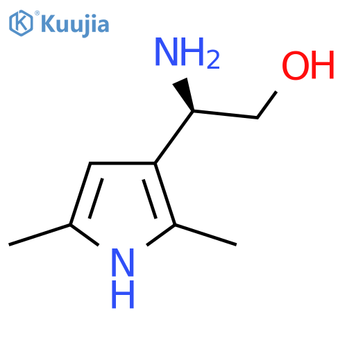 (2R)-2-amino-2-(2,5-dimethyl-1H-pyrrol-3-yl)ethan-1-ol structure