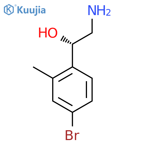 (1S)-2-amino-1-(4-bromo-2-methylphenyl)ethan-1-ol structure