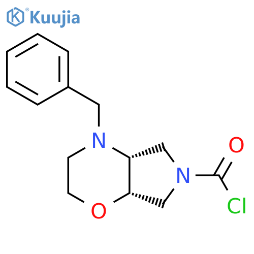 4-benzyl-octahydropyrrolo3,4-bmorpholine-6-carbonyl chloride structure