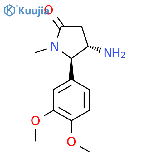 4-amino-5-(3,4-dimethoxyphenyl)-1-methylpyrrolidin-2-one structure