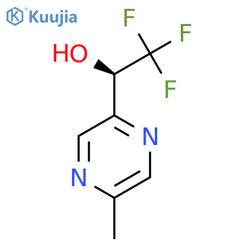 (1R)-2,2,2-trifluoro-1-(5-methylpyrazin-2-yl)ethan-1-ol structure