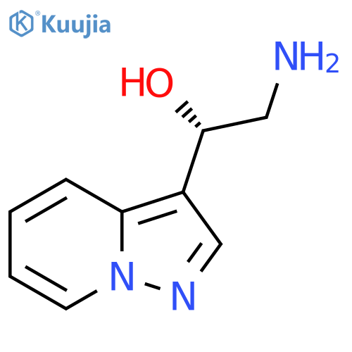 (1S)-2-amino-1-{pyrazolo1,5-apyridin-3-yl}ethan-1-ol structure