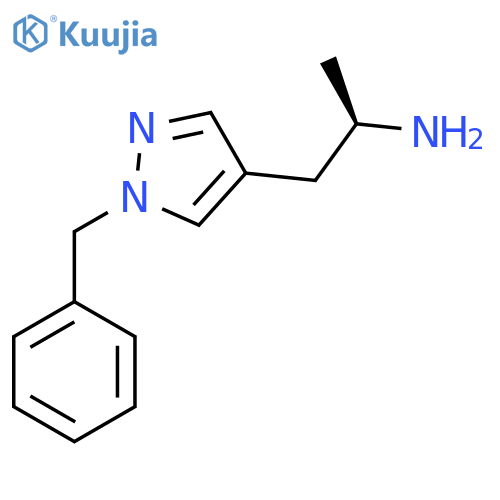 (2R)-1-(1-benzyl-1H-pyrazol-4-yl)propan-2-amine structure