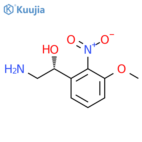 (1R)-2-amino-1-(3-methoxy-2-nitrophenyl)ethan-1-ol structure