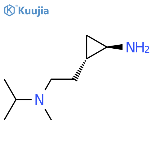 rac-(1R,2R)-2-{2-methyl(propan-2-yl)aminoethyl}cyclopropan-1-amine structure