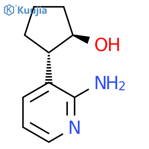 rac-(1R,2S)-2-(2-aminopyridin-3-yl)cyclopentan-1-ol structure