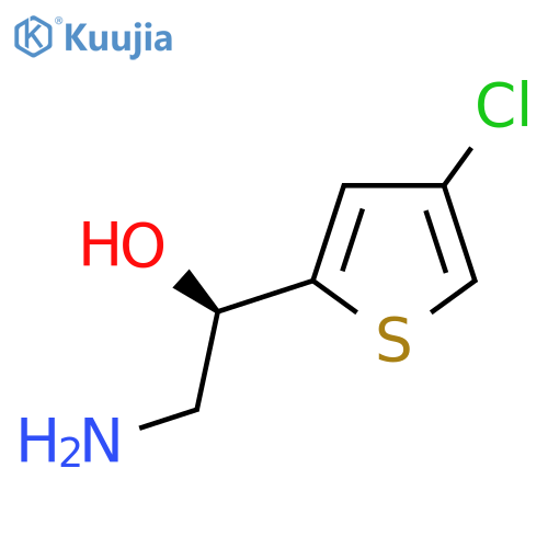 (1R)-2-amino-1-(4-chlorothiophen-2-yl)ethan-1-ol structure