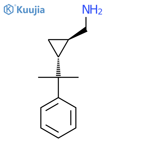 rac-(1R,2R)-2-(2-phenylpropan-2-yl)cyclopropylmethanamine structure