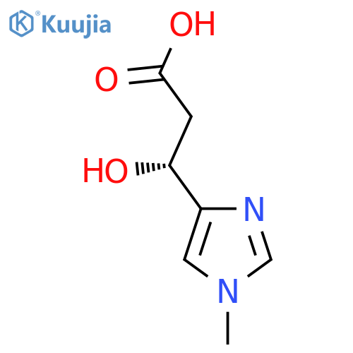 (3R)-3-hydroxy-3-(1-methyl-1H-imidazol-4-yl)propanoic acid structure