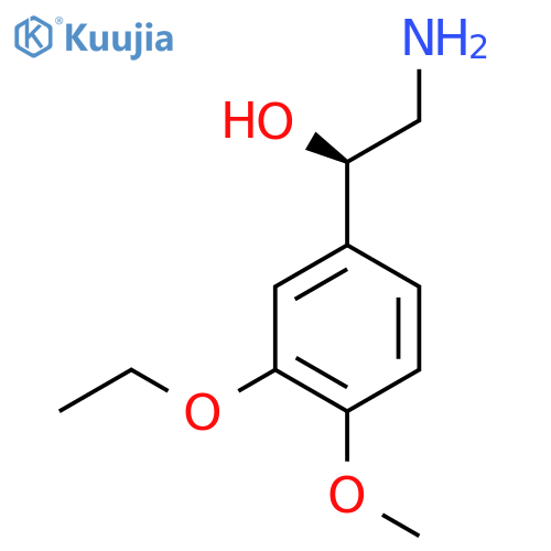(1R)-2-amino-1-(3-ethoxy-4-methoxyphenyl)ethan-1-ol structure
