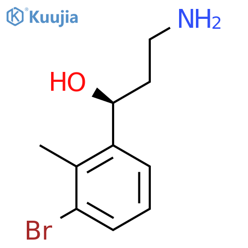 (1S)-3-amino-1-(3-bromo-2-methylphenyl)propan-1-ol structure