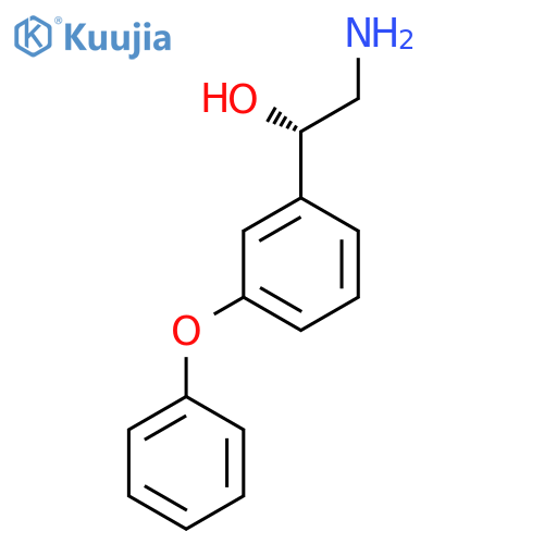 (1S)-2-amino-1-(3-phenoxyphenyl)ethan-1-ol structure