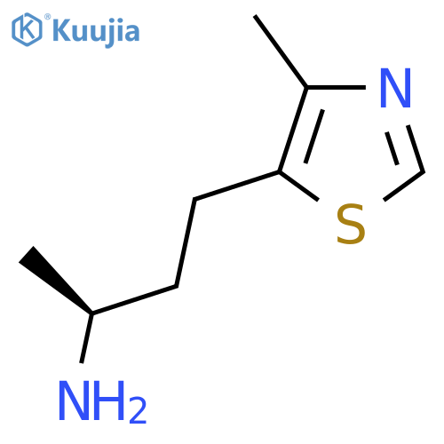 (2S)-4-(4-methyl-1,3-thiazol-5-yl)butan-2-amine structure