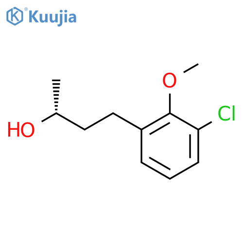 (2R)-4-(3-chloro-2-methoxyphenyl)butan-2-ol structure