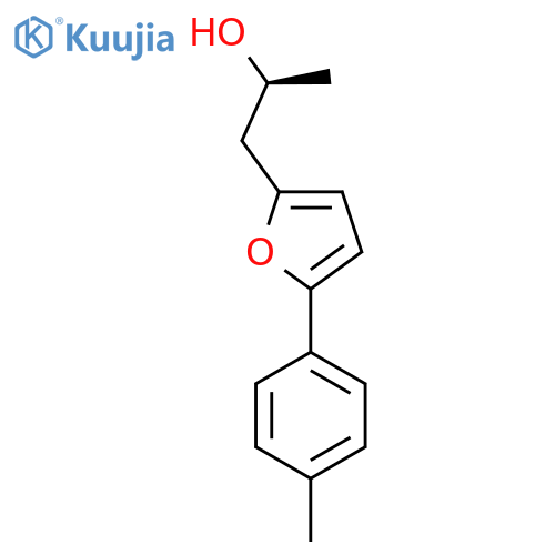 (2S)-1-5-(4-methylphenyl)furan-2-ylpropan-2-ol structure