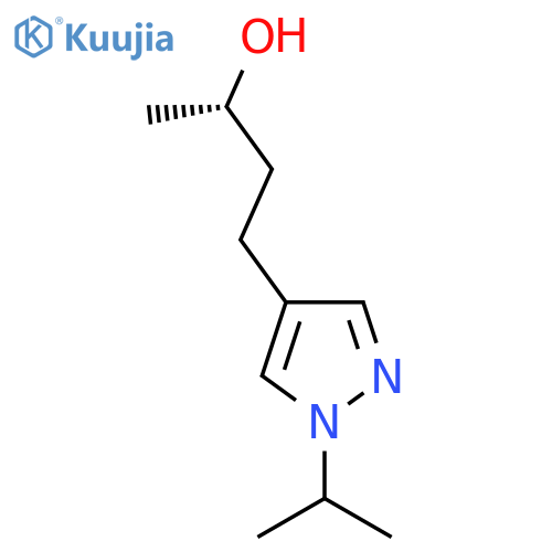 (2S)-4-1-(propan-2-yl)-1H-pyrazol-4-ylbutan-2-ol structure