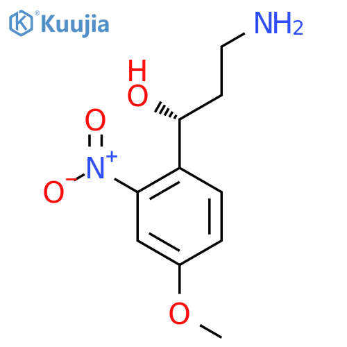 (1R)-3-amino-1-(4-methoxy-2-nitrophenyl)propan-1-ol structure