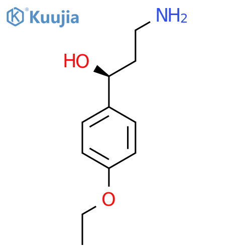 (1S)-3-amino-1-(4-ethoxyphenyl)propan-1-ol structure