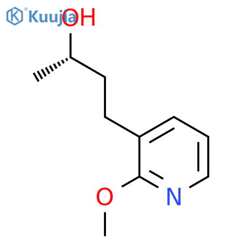 (2S)-4-(2-methoxypyridin-3-yl)butan-2-ol structure