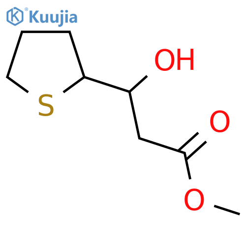 methyl 3-hydroxy-3-(thiolan-2-yl)propanoate structure