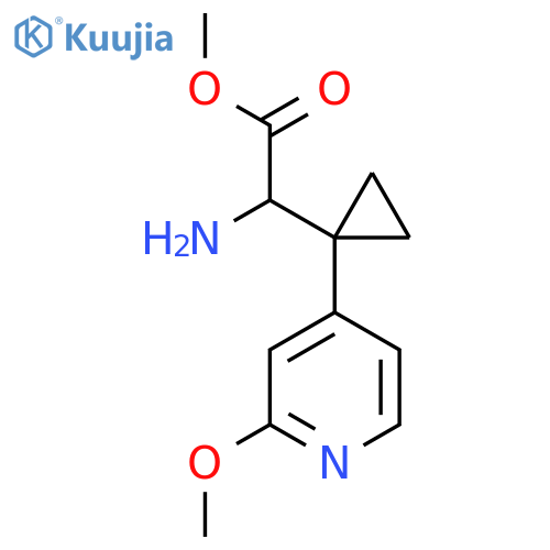 methyl 2-amino-2-1-(2-methoxypyridin-4-yl)cyclopropylacetate structure