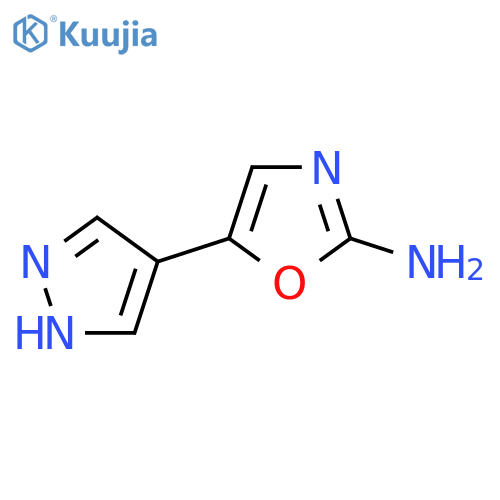 5-(1H-pyrazol-4-yl)-1,3-oxazol-2-amine structure