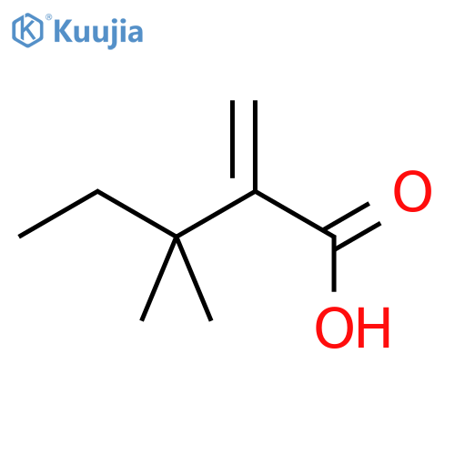 3,3-dimethyl-2-methylidenepentanoic acid structure