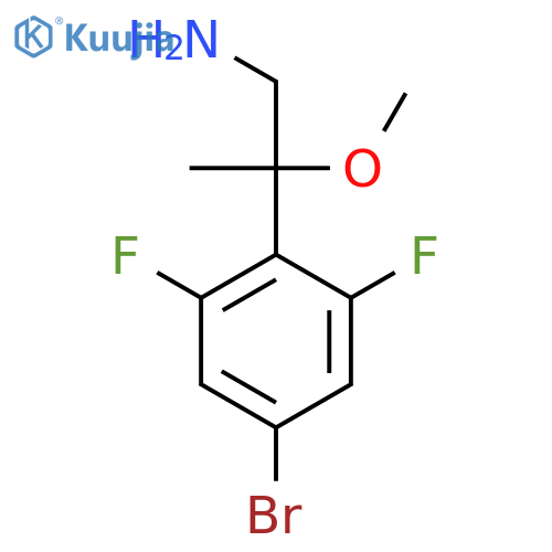 2-(4-bromo-2,6-difluorophenyl)-2-methoxypropan-1-amine structure