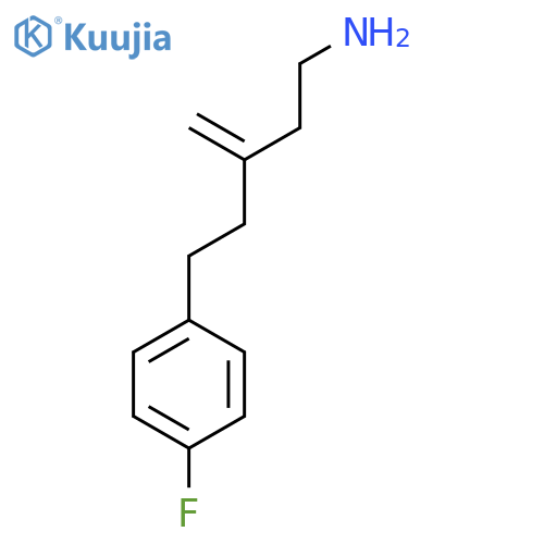 5-(4-fluorophenyl)-3-methylidenepentan-1-amine structure