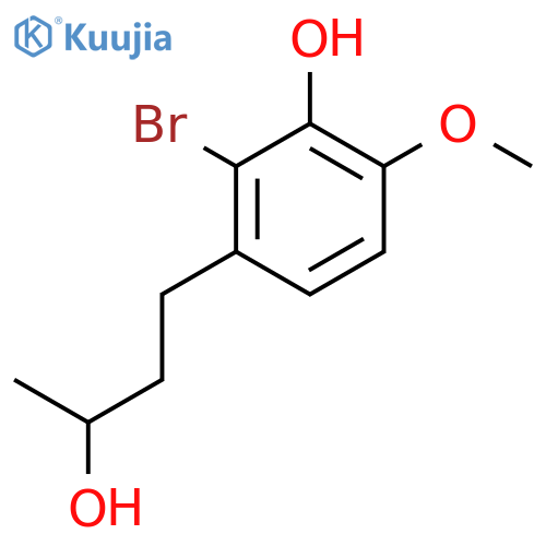 2-bromo-3-(3-hydroxybutyl)-6-methoxyphenol structure