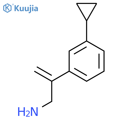 2-(3-cyclopropylphenyl)prop-2-en-1-amine structure