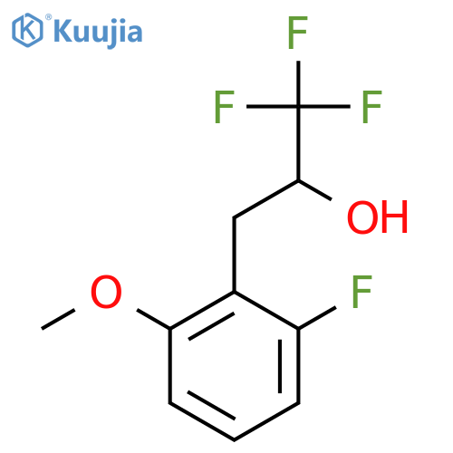 1,1,1-trifluoro-3-(2-fluoro-6-methoxyphenyl)propan-2-ol structure