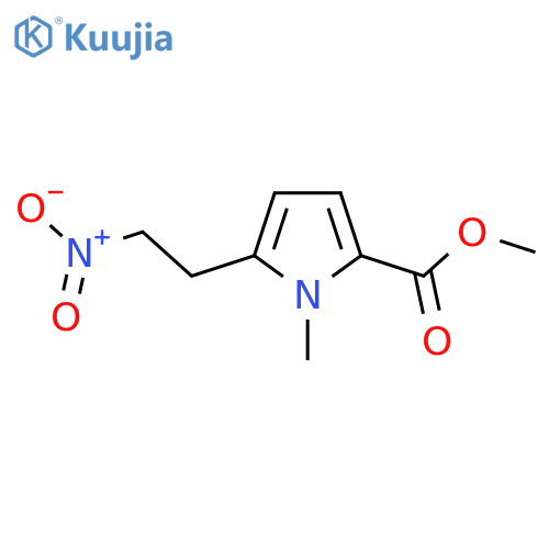 methyl 1-methyl-5-(2-nitroethyl)-1H-pyrrole-2-carboxylate structure