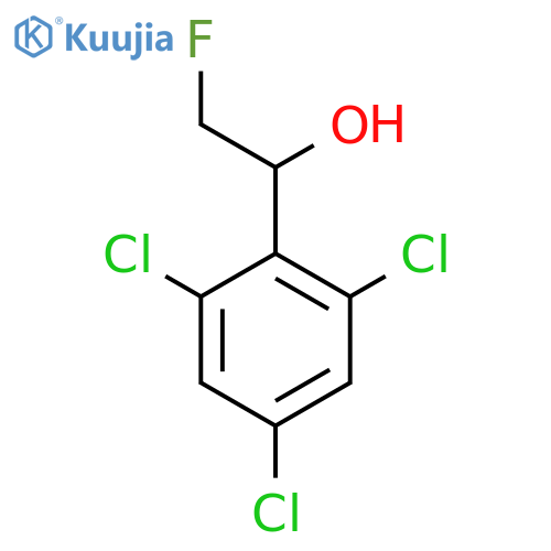 2-fluoro-1-(2,4,6-trichlorophenyl)ethan-1-ol structure