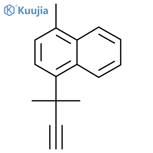 1-methyl-4-(2-methylbut-3-yn-2-yl)naphthalene structure