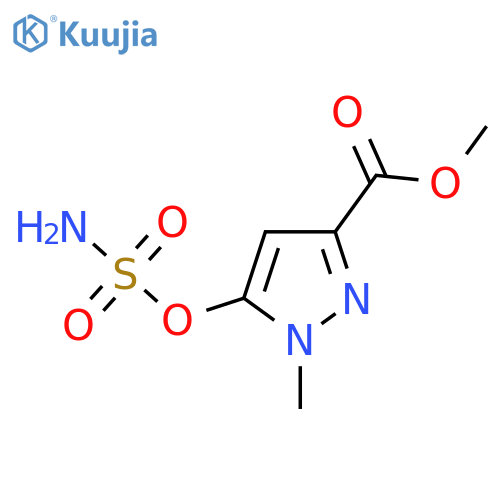 methyl 1-methyl-5-(sulfamoyloxy)-1H-pyrazole-3-carboxylate structure