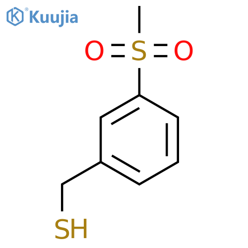 (3-methanesulfonylphenyl)methanethiol structure