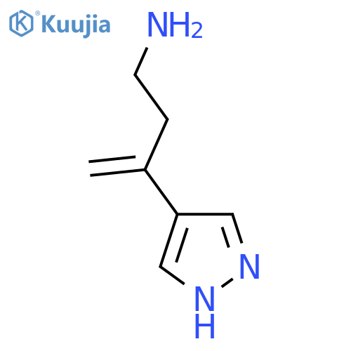 3-(1H-pyrazol-4-yl)but-3-en-1-amine structure