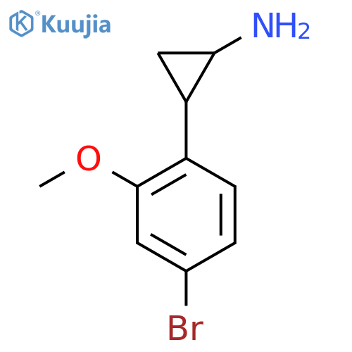 2-(4-bromo-2-methoxyphenyl)cyclopropan-1-amine structure