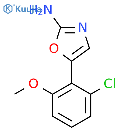 5-(2-chloro-6-methoxyphenyl)-1,3-oxazol-2-amine structure